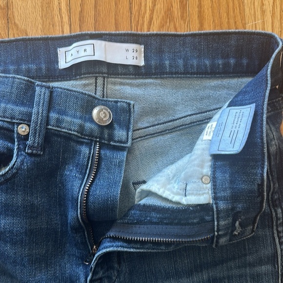 AYR sz 29 The Riser skinny jean in neon Jupiter denim wash good pre owned cond - Picture 3 of 8